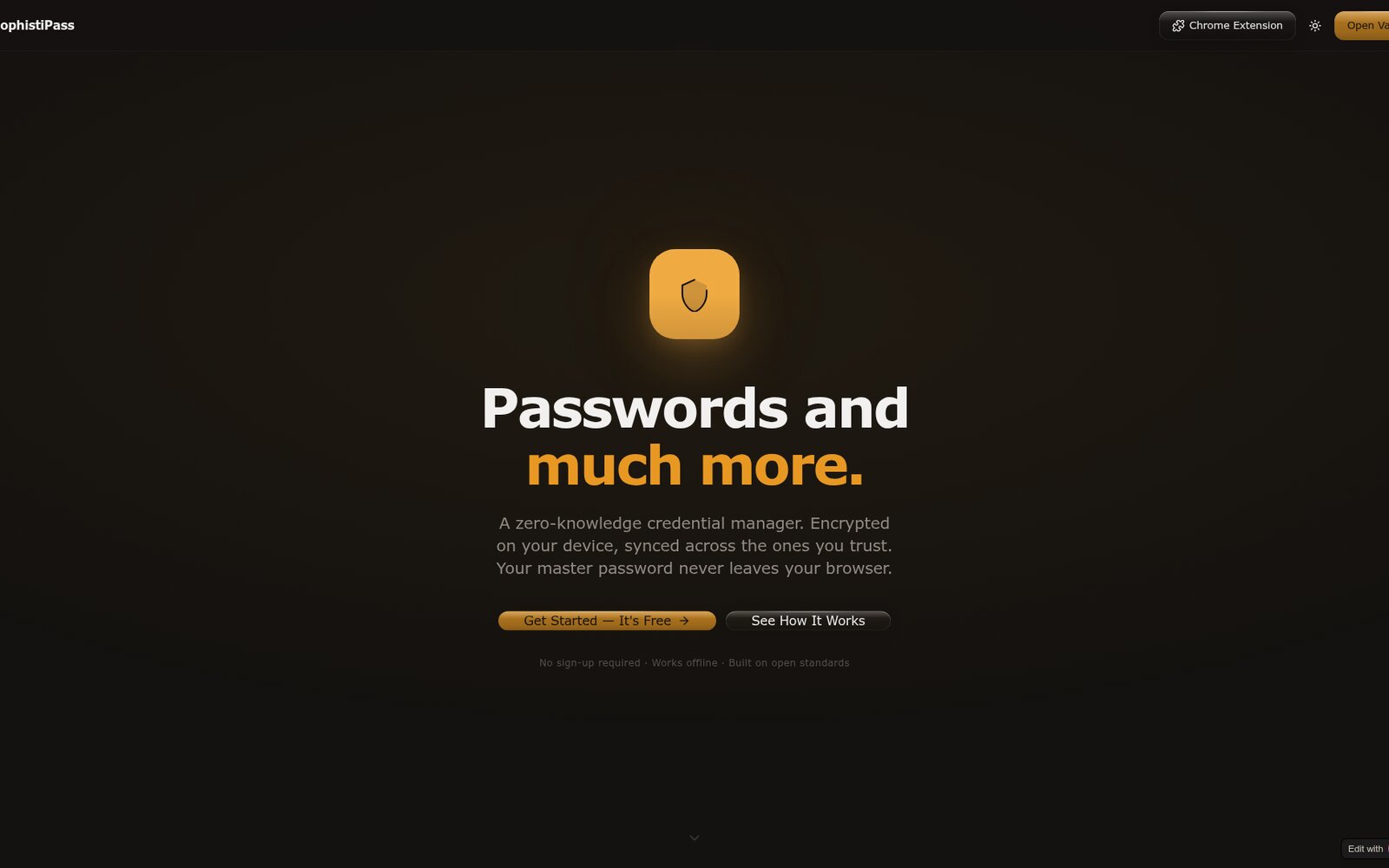SophistiPass — Secure vault — Atrendia Labs v1 screenshot